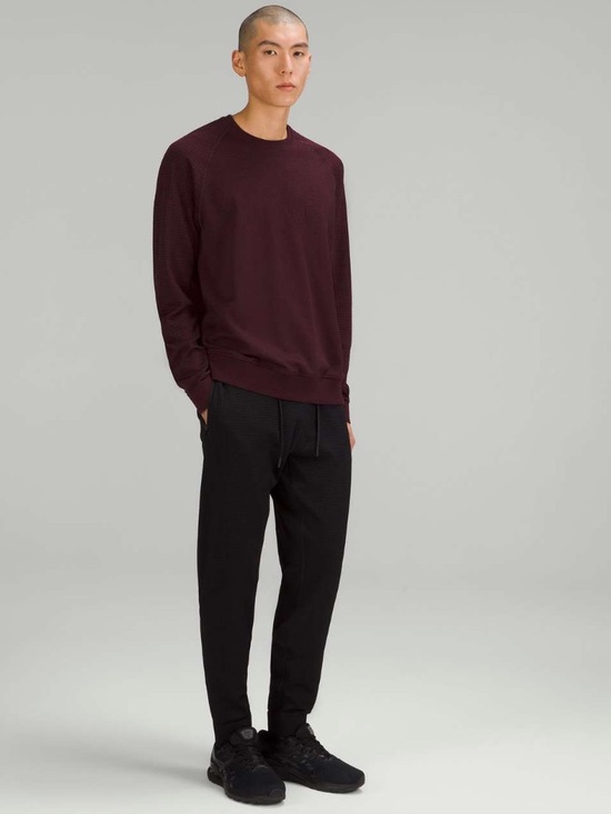 lululemon athletica Other - Lululemon Engineered Warmth Long Sleeve Crew in Cassis/ Pomegranate/ Black M